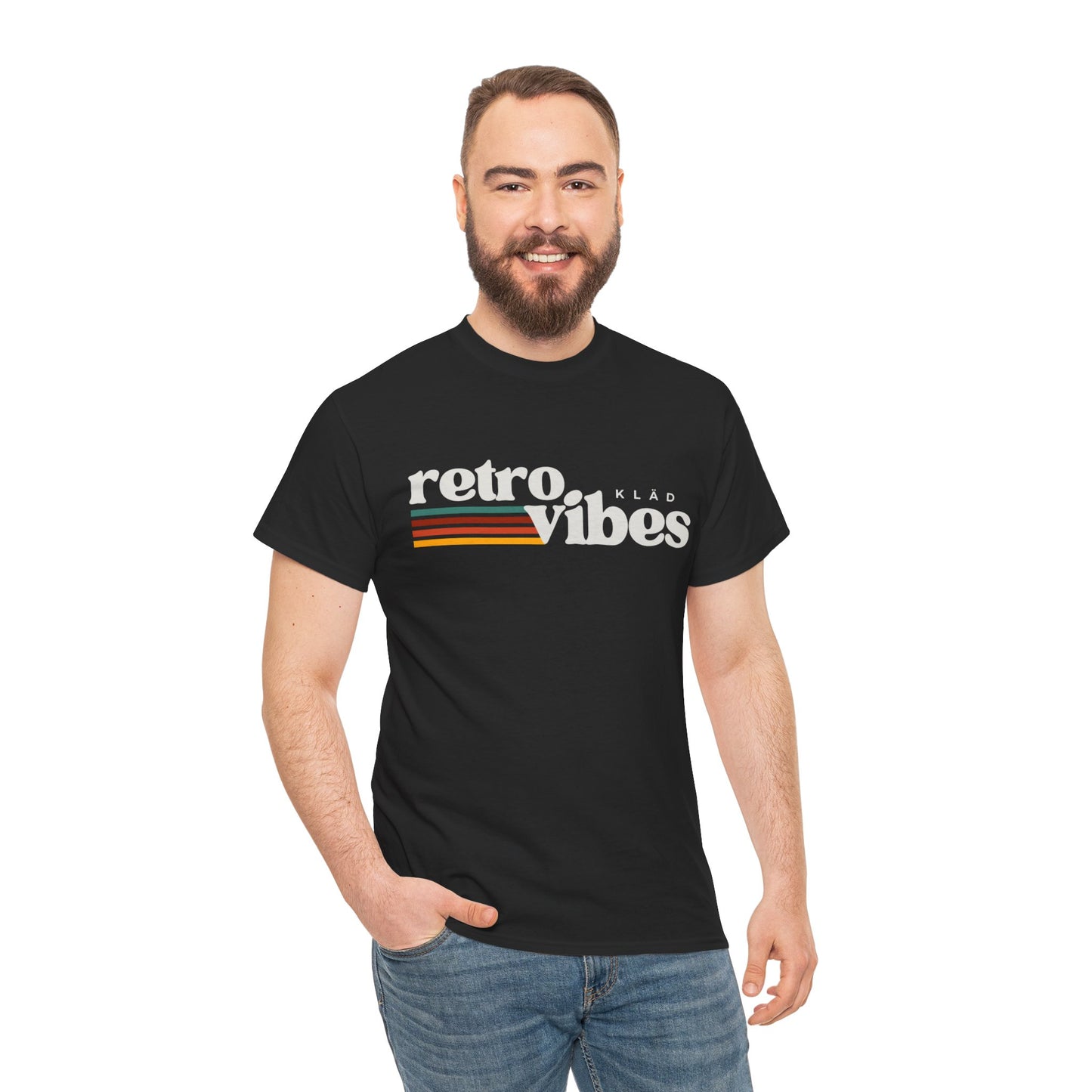 Retro Vibes TShirt - Unisex Heavy Cotton
